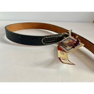 Circle T By Coastal Gatorized Top Grain Cowhide Black Leather 24" Collar Adjusts